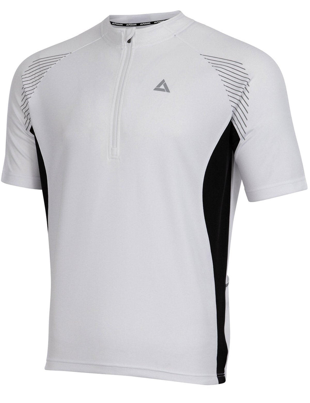 Herren Fahrradtrikot Kurzarm Radtrikot Team II Weiss-Schwarz 2/4