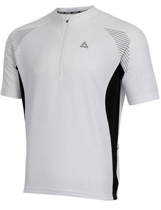 Herren Fahrradtrikot Kurzarm Radtrikot Team II Weiss-Schwarz