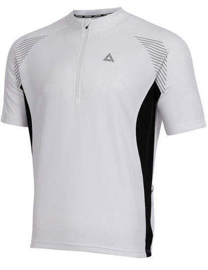 Herren Fahrradtrikot Kurzarm Radtrikot Team II Weiss-Schwarz