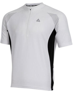 Herren Fahrradtrikot Kurzarm Radtrikot Team II Weiss-Schwarz