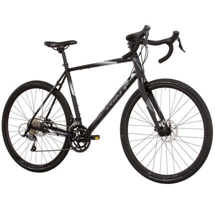 28 Zoll Herren Gravel Bike WHISPER 5.0 Fahrrad 2 x 9 Shimano SORA R3000 Schwarz