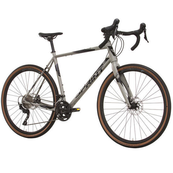 28" Herren Gravel Bike WHISPER 7.0 Fahrrad 2 x 10 Gang Shimano GRX-400 Grau