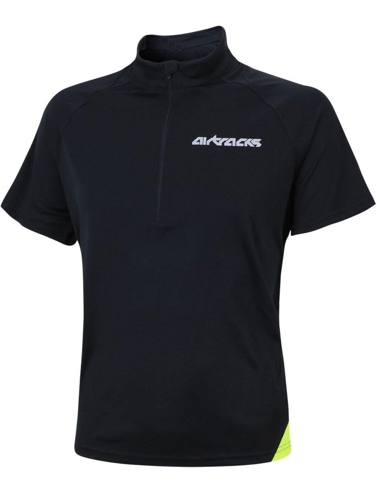 Herren Funktions Laufshirt Air-Tech Schwarz 4/4