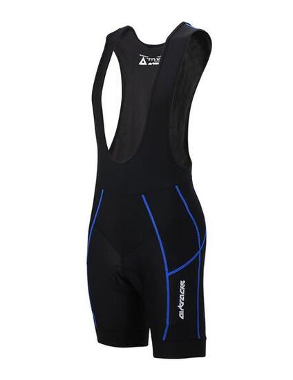 Herren Fahrradhose Kurt Radhose mit Trägern Trägerhose Kurz Pro Schwarz Blau
