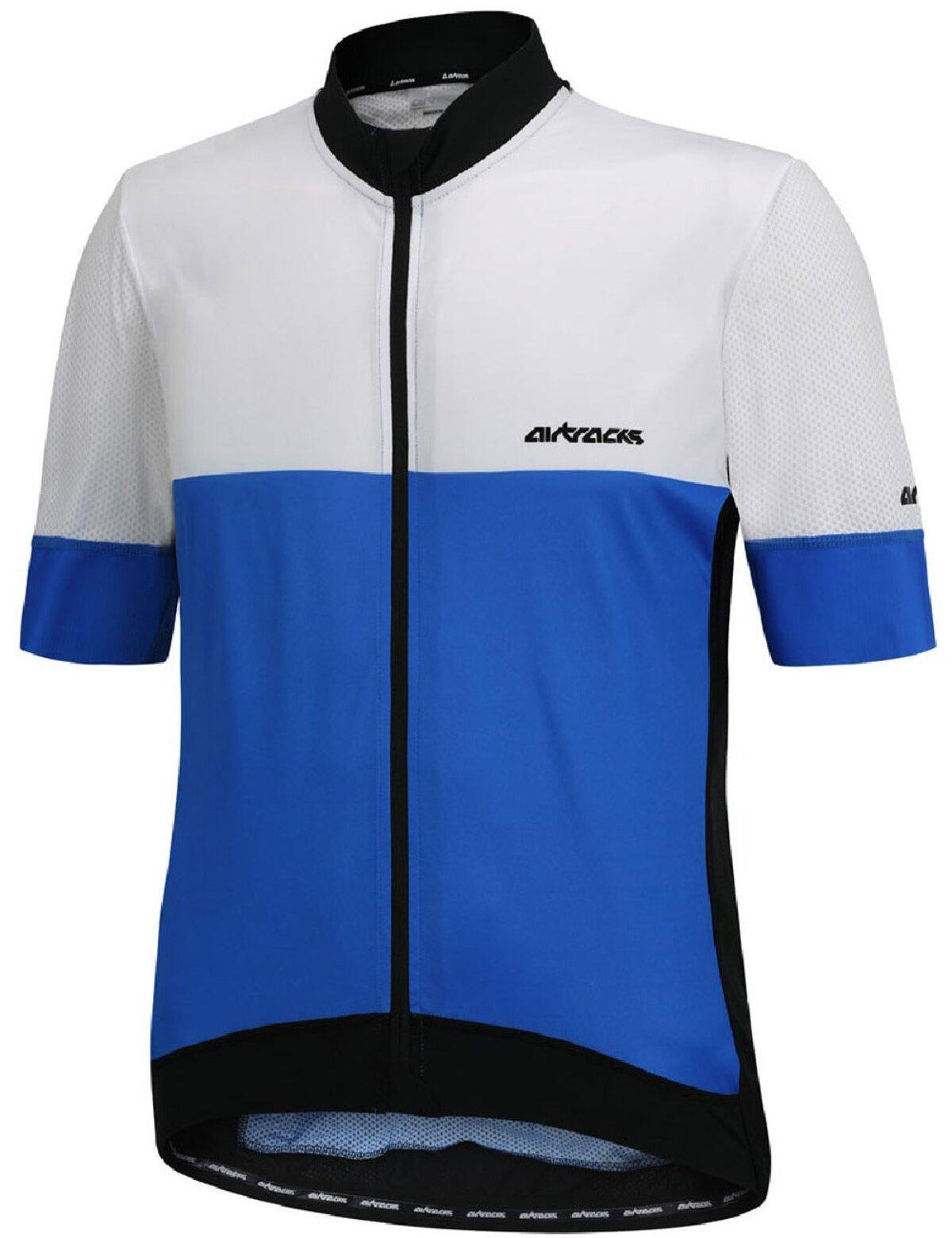 Herren Fahrradtrikot Kurzarm Radtrikot Pro Team Line III Blau Weiss 4/4