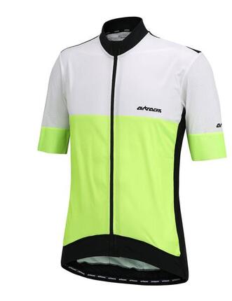 Herren Fahrradtrikot Kurzarm Radtrikot Pro Team Line III Neon Weiss