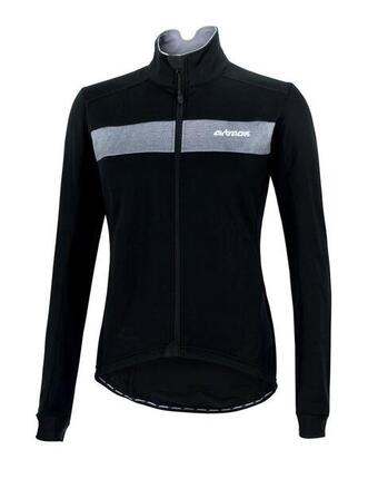 Herren Winter Thermo Fahrradjacke Pro Team Schwarz Silber