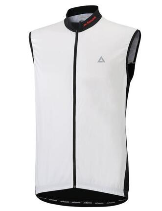Herren Fahrradtrikot Kurzarm Radtrikot Ärmellos Comfort Line Weiss Schwarz