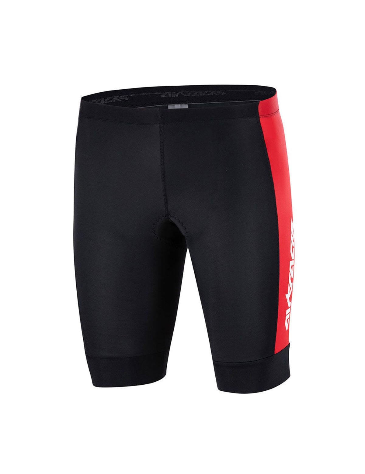 Herren Fahrradhose Kurz Radhose Pro Line Schwarz-Rot 2/4