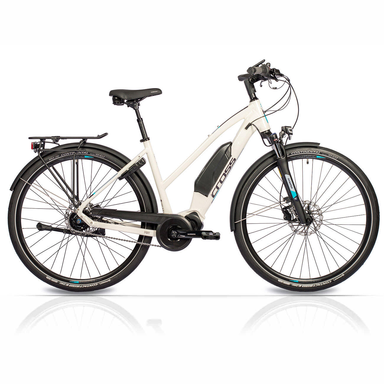 Airtracks - 28" Femmes Vélo Électrique City X-tron Sr2 Shimano Steps E-5000 418wh 5 X - Vélo De Voyage - Noir - 48 Cm - Decathlon