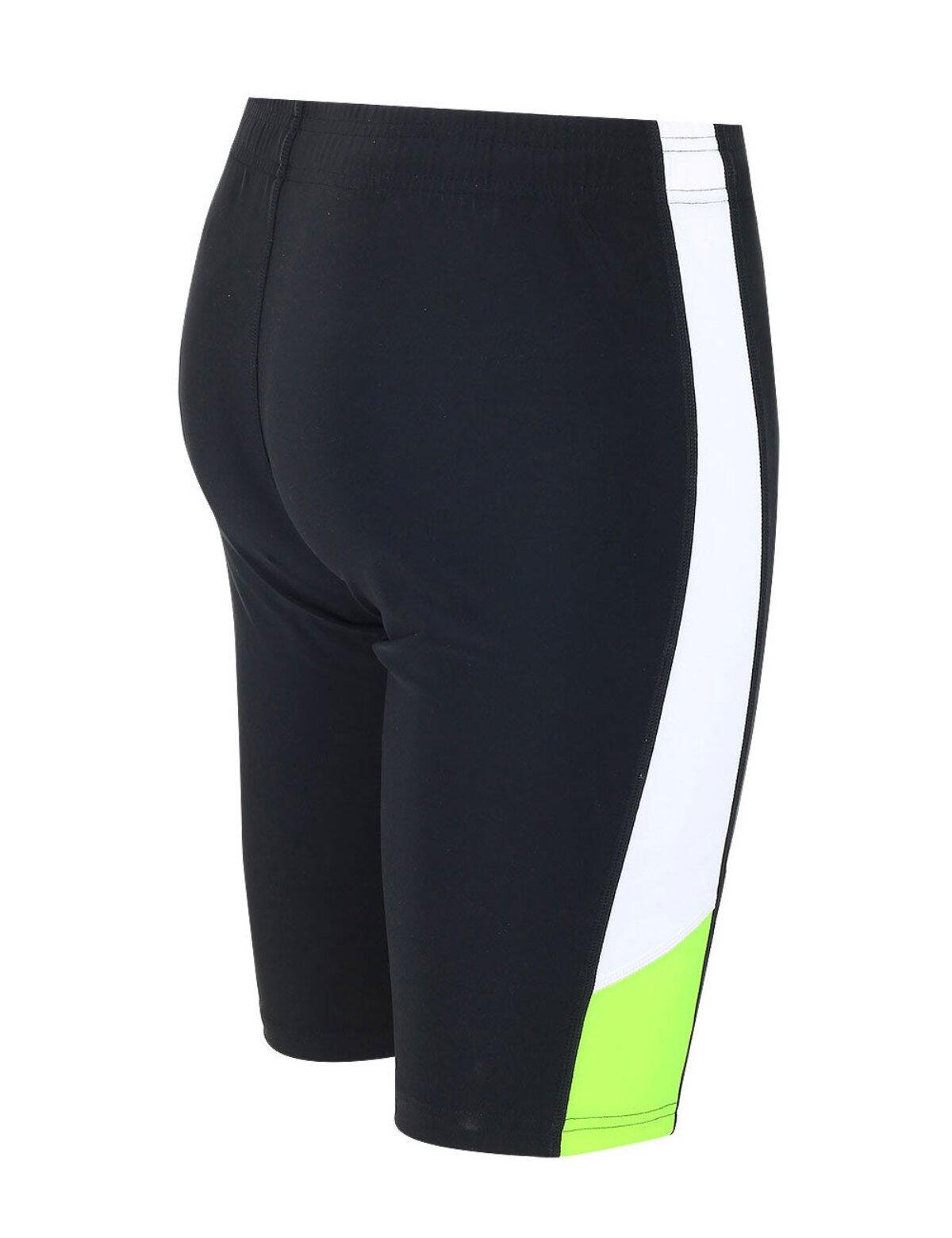 Herren Laufhose Kurz  Schwarz Neon 2/4