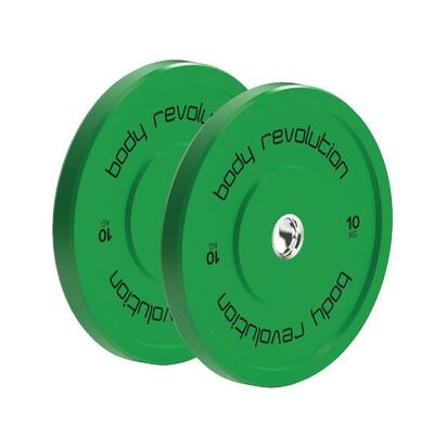 Body revolution olympische bumper plates kleur 5kg paar