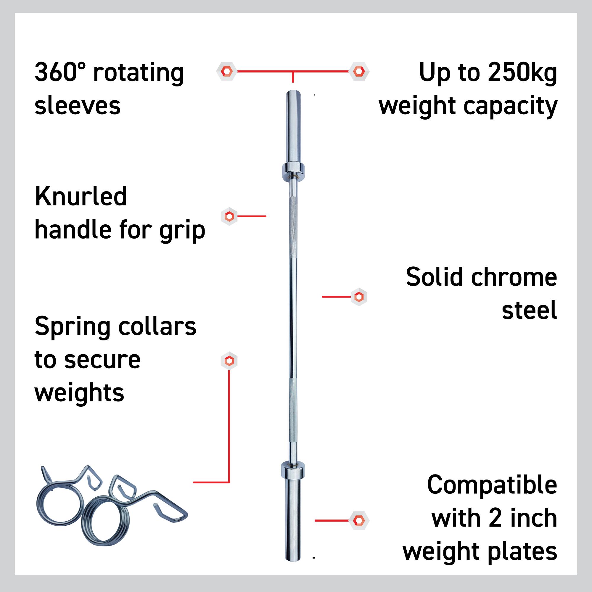 Body Revolution Olympic Barbell Bar 4ft 3/6