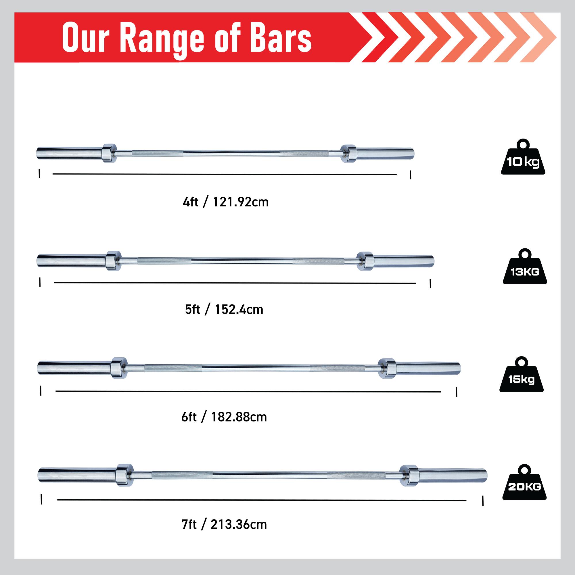 Body Revolution Olympic Barbell Bar 4ft 4/6