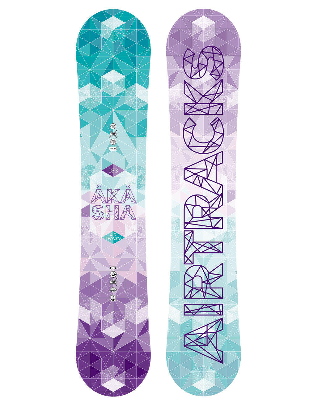 AIRTRACKS Dames Snowboard Akasha Zero Rocker