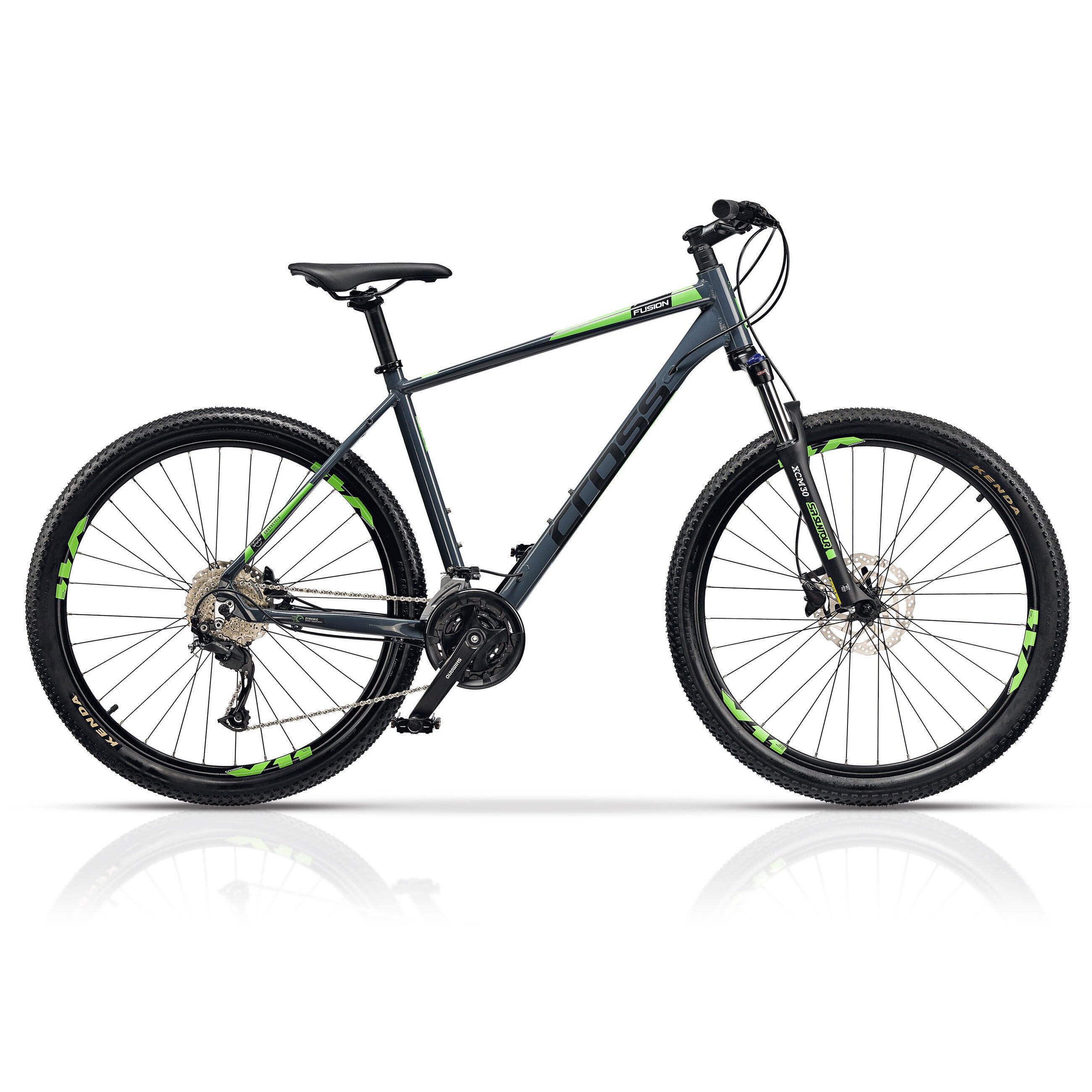 Airtracks - 27,5" Vtt Homme  Fusion – Vélo 27 X Vitesses Shimano Alivio Rd-m3100 Sgs - Vélo Tout Terrain - Bleu - 50 Cm - Decathlon
