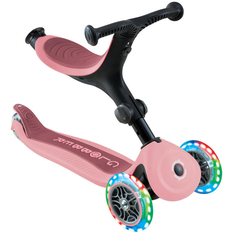 Trottinette évolutive GO-UP ACTIVE LIGHTS - Rose pastel