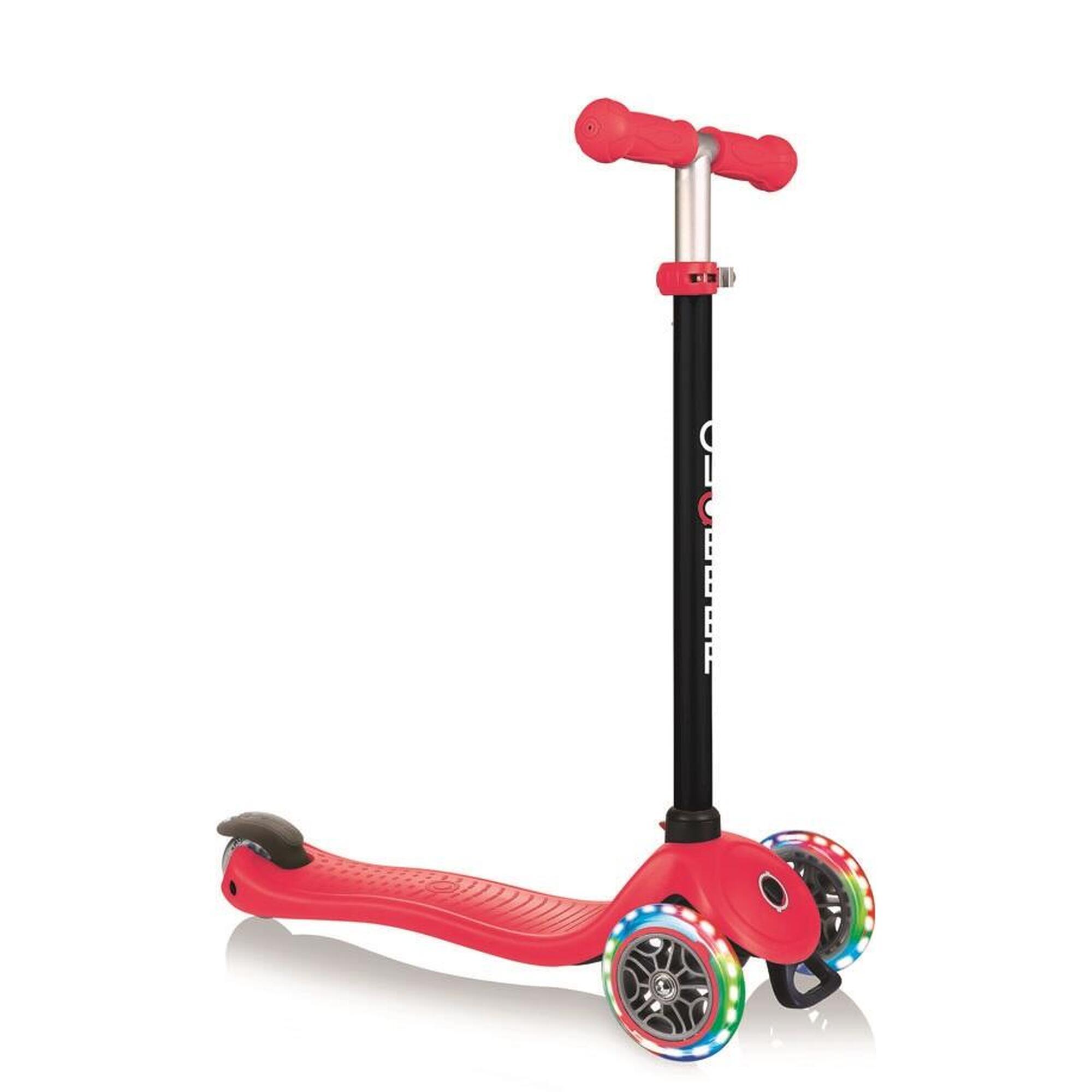 Globber draisienne / Tricycle | GO UP Sporty Lights with Stabilisateur | Rouge