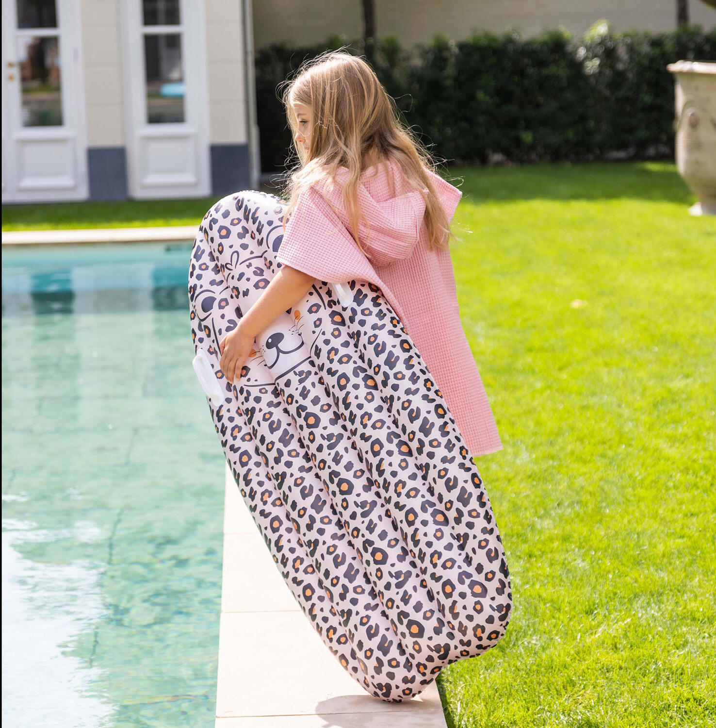 Swim Essentials Surfbrett Beige Leopard 120 cm 3/4