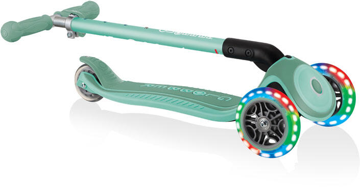 Trottinette Globber Primo Foldable Plus Lights menthe, pliable, roues lumineuses 3/7