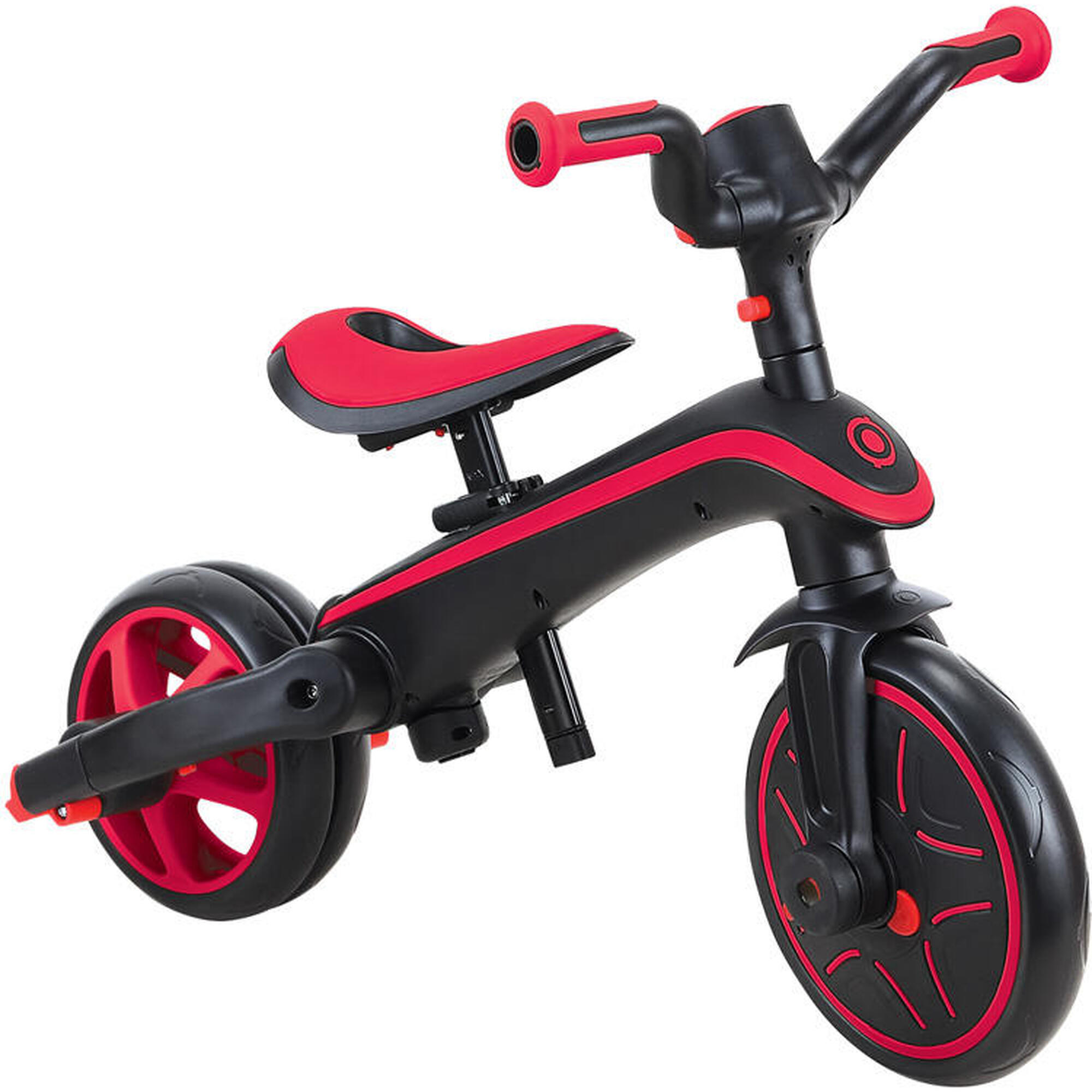 Tricycle EXPLORER 4-en-1 Évolutif & Pliable - Rouge