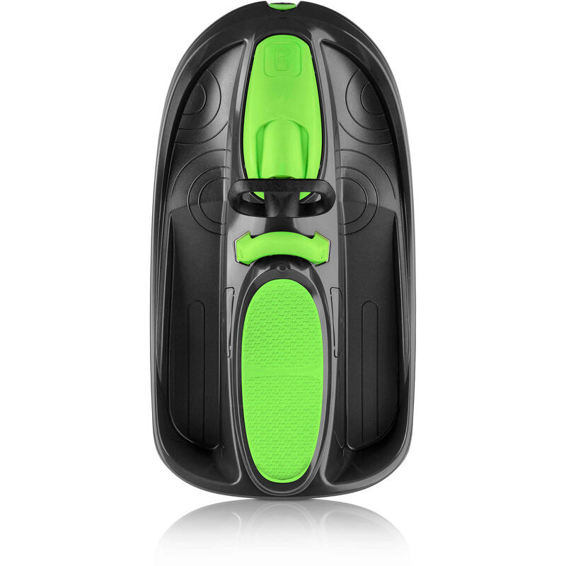 Sanie bob Gizmorrider Nimbus verde, cu volan și frâne