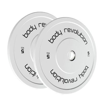 Paire de disques de protection olympiques Body Revolution, couleur 5 kg