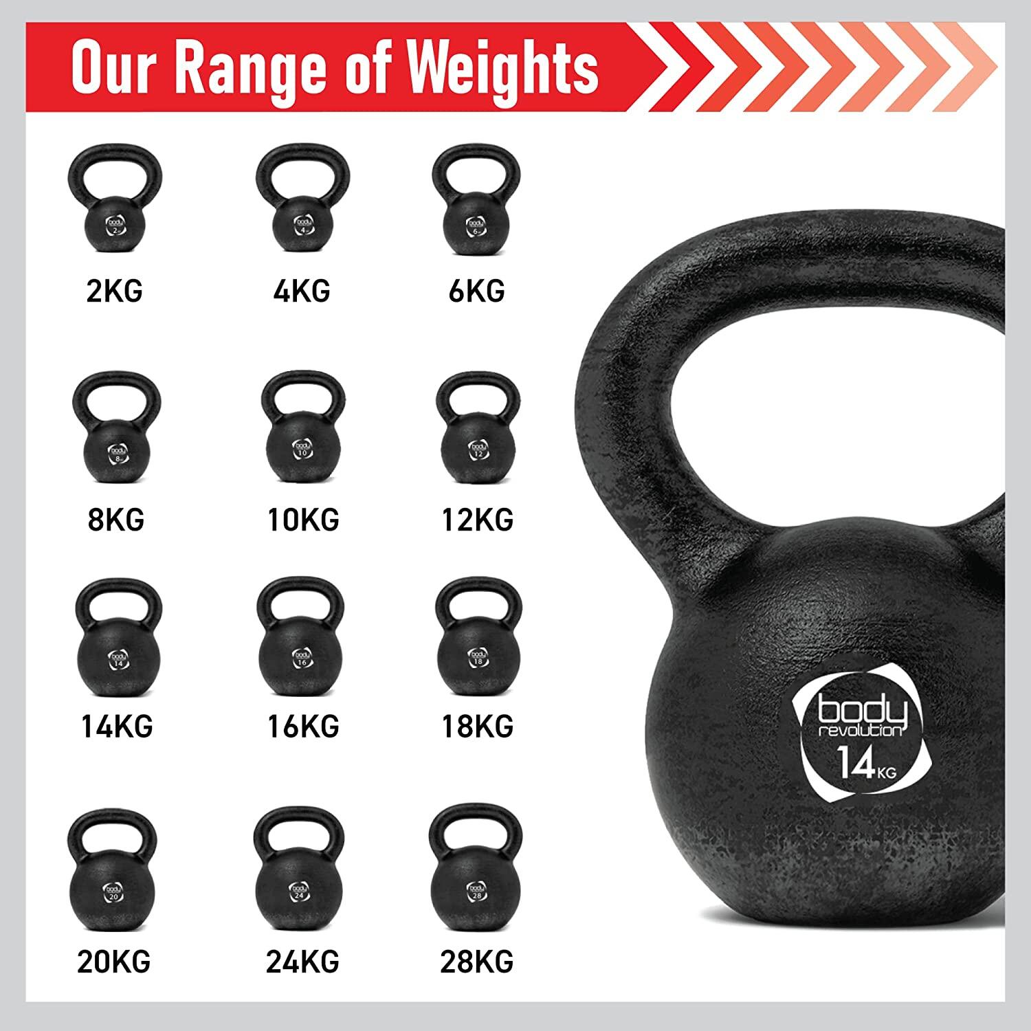Body Revolution Cast Iron Kettlebells 18kg 4/6