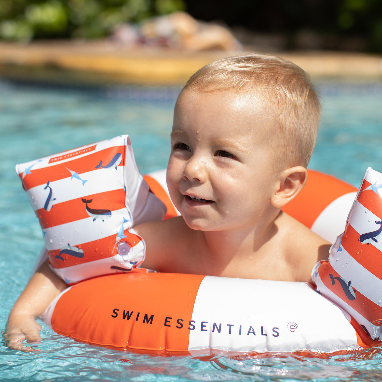 Swim Essentials Arm Bands - Red/white - Ocean Stripes 3/5