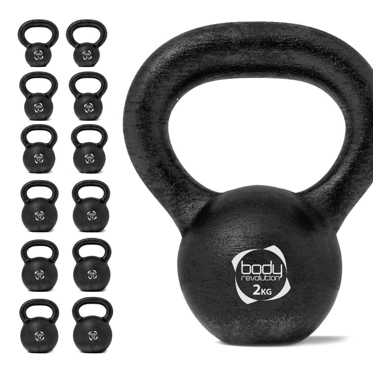 BODY REVOLUTION Body Revolution Cast Iron Kettlebells 2 kg
