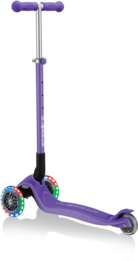 Trottinette Globber Primo Foldable Plus Lights violette pliable 3/7