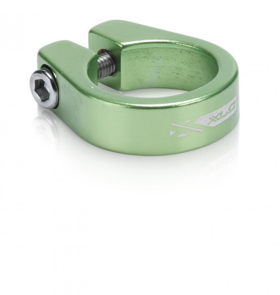 XLC Sattelstütz-Klemmring PC-B09 Ø 31,6mm limegreen, mit Innensechskant 3/3