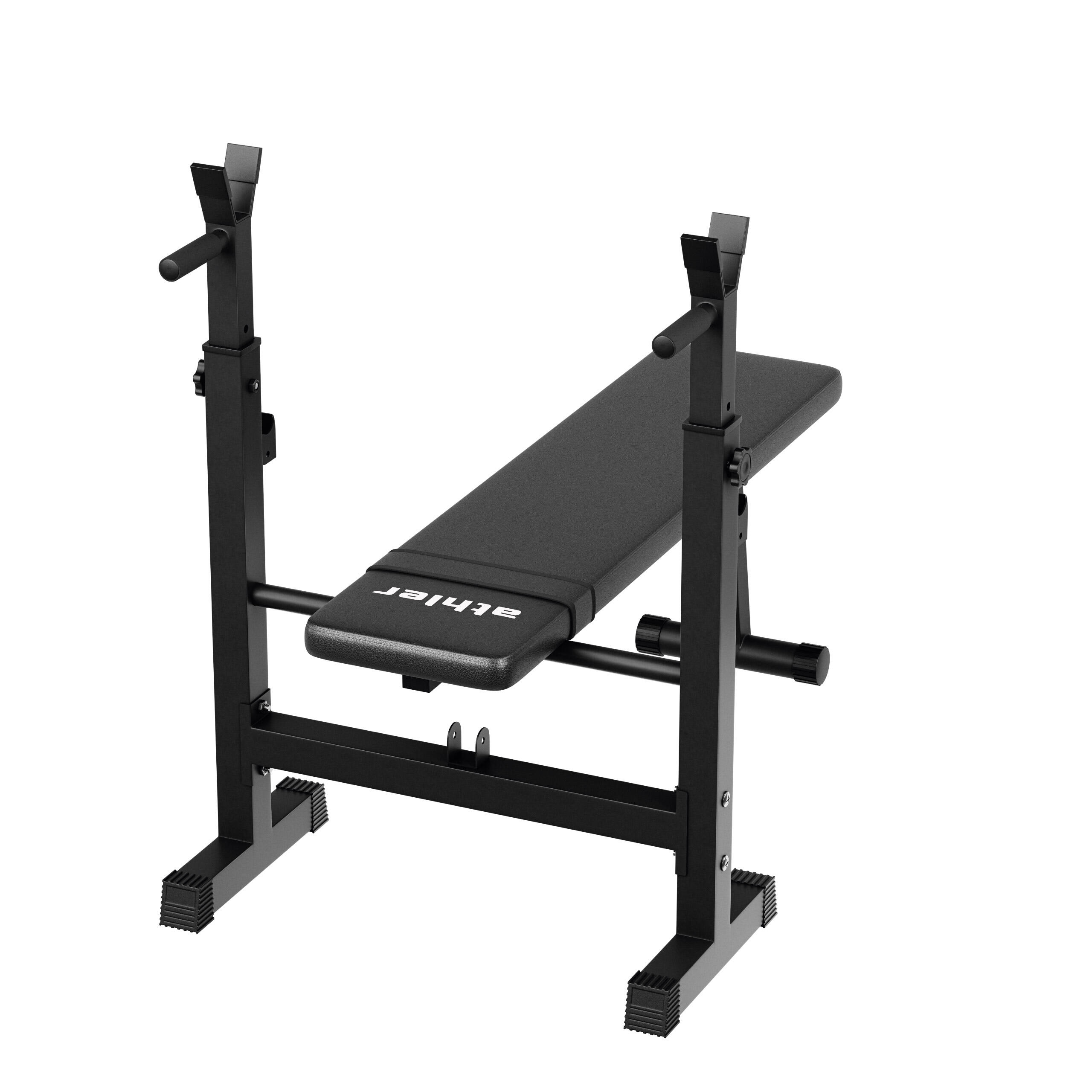 Verstellbare 3-in-1-Trainingsbank-Hantelbank Gorilla 70 Athler Langhantelablage 6/7