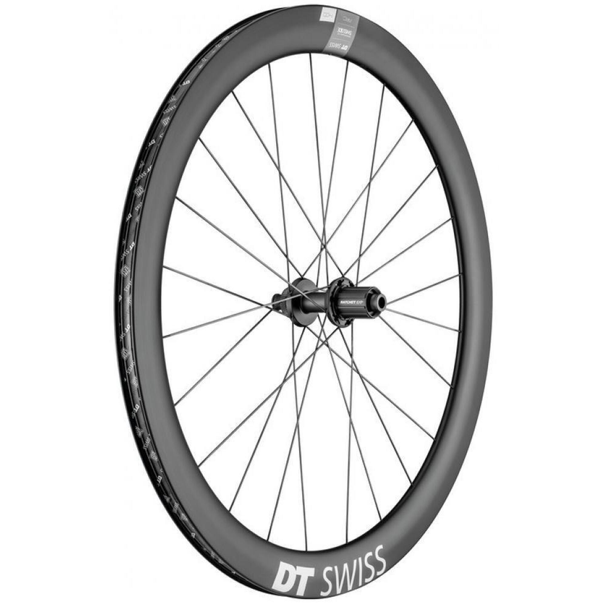 Dt Swiss - Roue Dt Swiss Arc 1400 Dicut Disc Carbone 50 Mm - Roue - Noir - Taille Unique - Decathlon