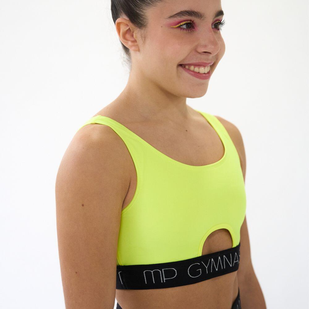 Top de Gymnastique Bold Jaune Femme 3/5