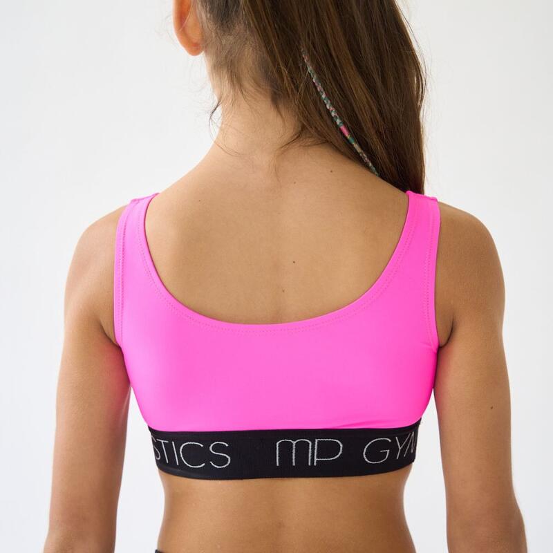 Top de Ginástica Bold Rosa Menina