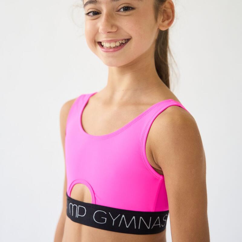 Top de Ginástica Bold Rosa Menina