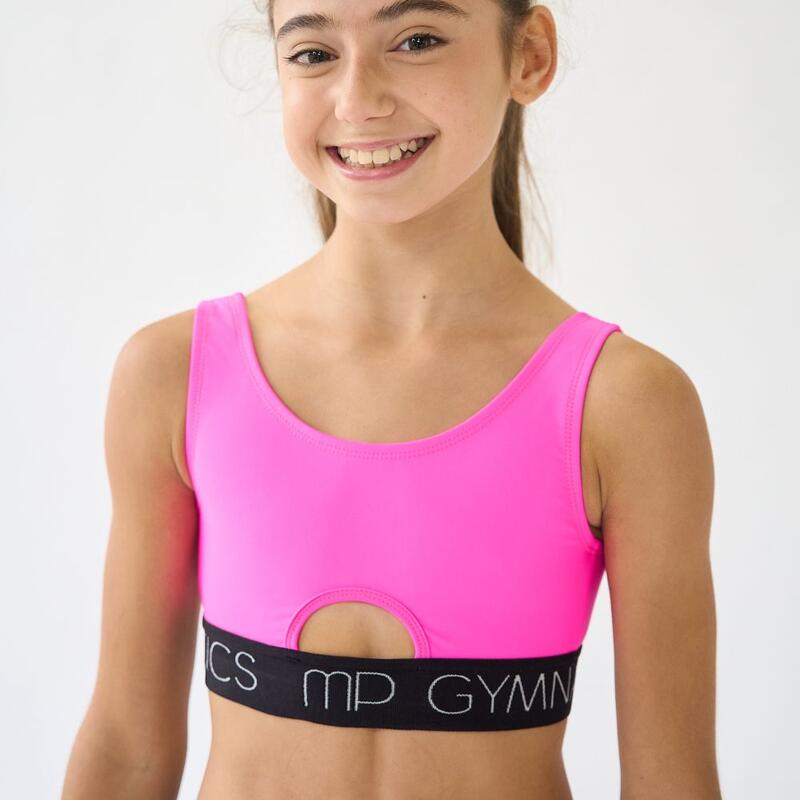 Top de Ginástica Bold Rosa Menina