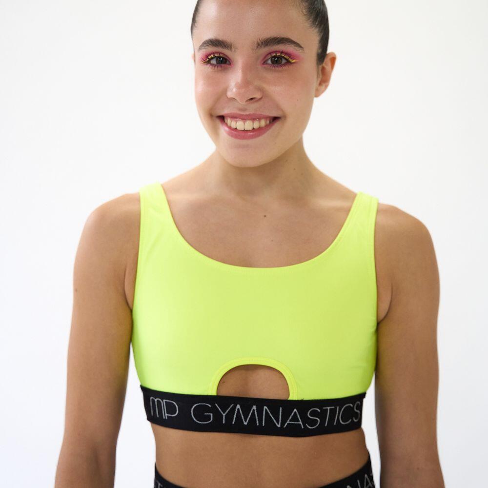 Top de Gymnastique Bold Jaune Femme 2/5
