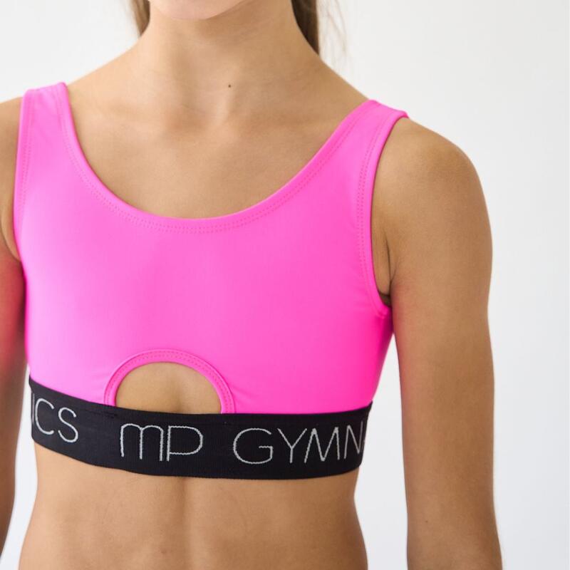 Top de Ginástica Bold Rosa Menina