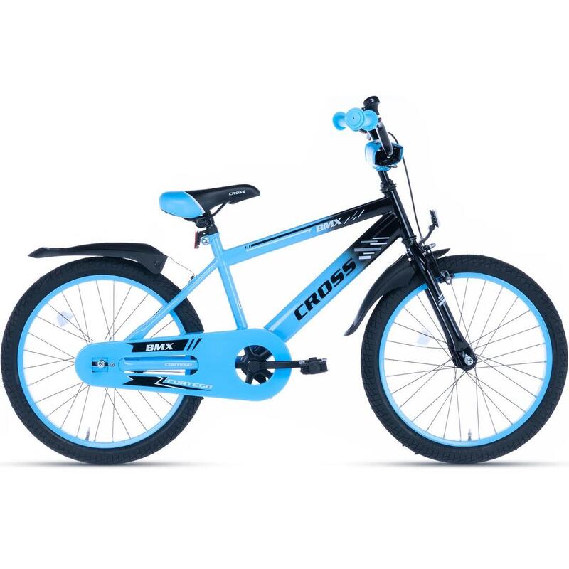 "Cortego BMX Cross Vélo pour garçons bleu 20 pouces - 5 à 8 Ans