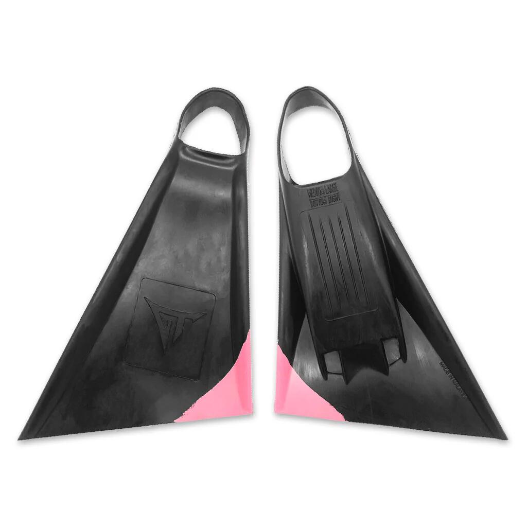 GT Fins Z Bodyboard Flippers, Black/Pink, L