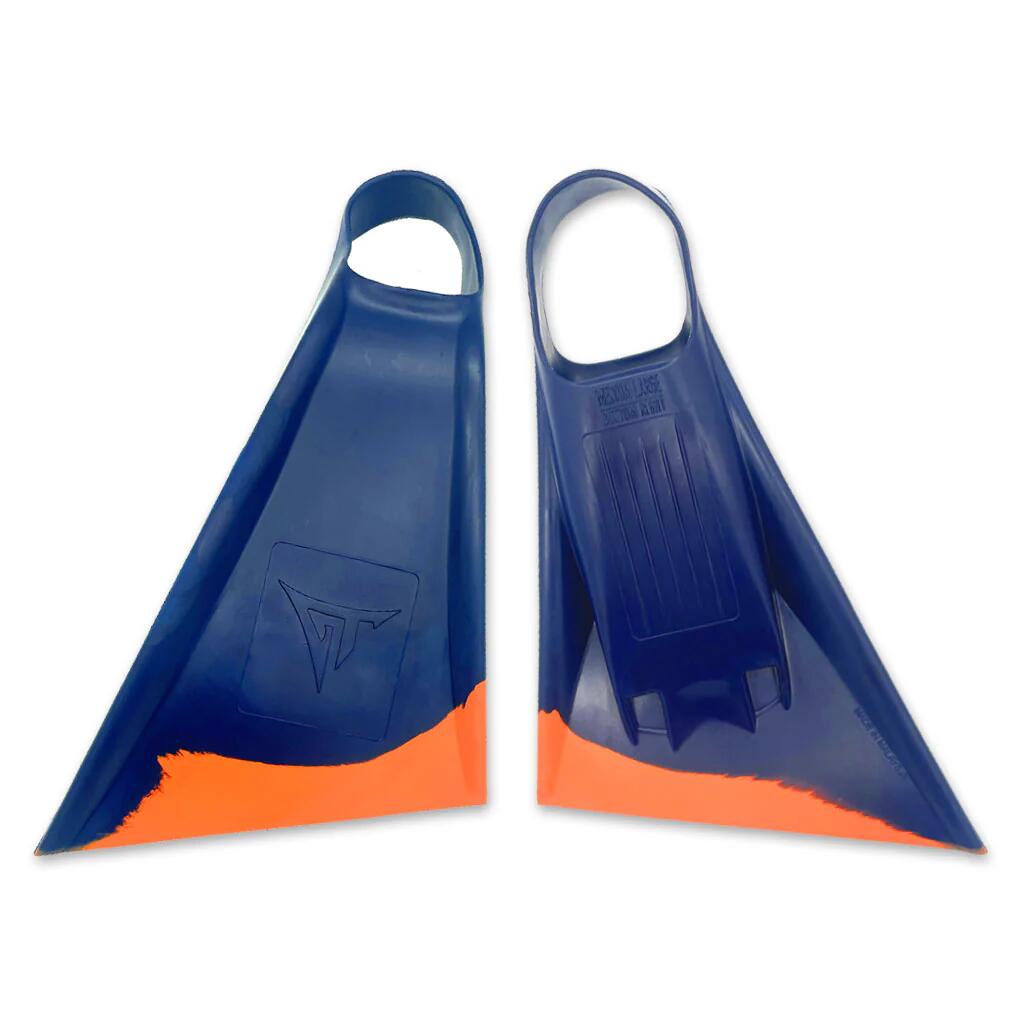 GT BOARDS Pés de pato Bodyboard GT Fins Z Azul/Laranja ML