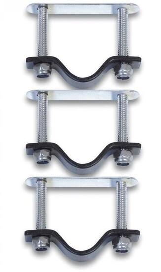 Set di 3 fissaggi per cestini in vimini/plastica in acciaio inossidabile Basil