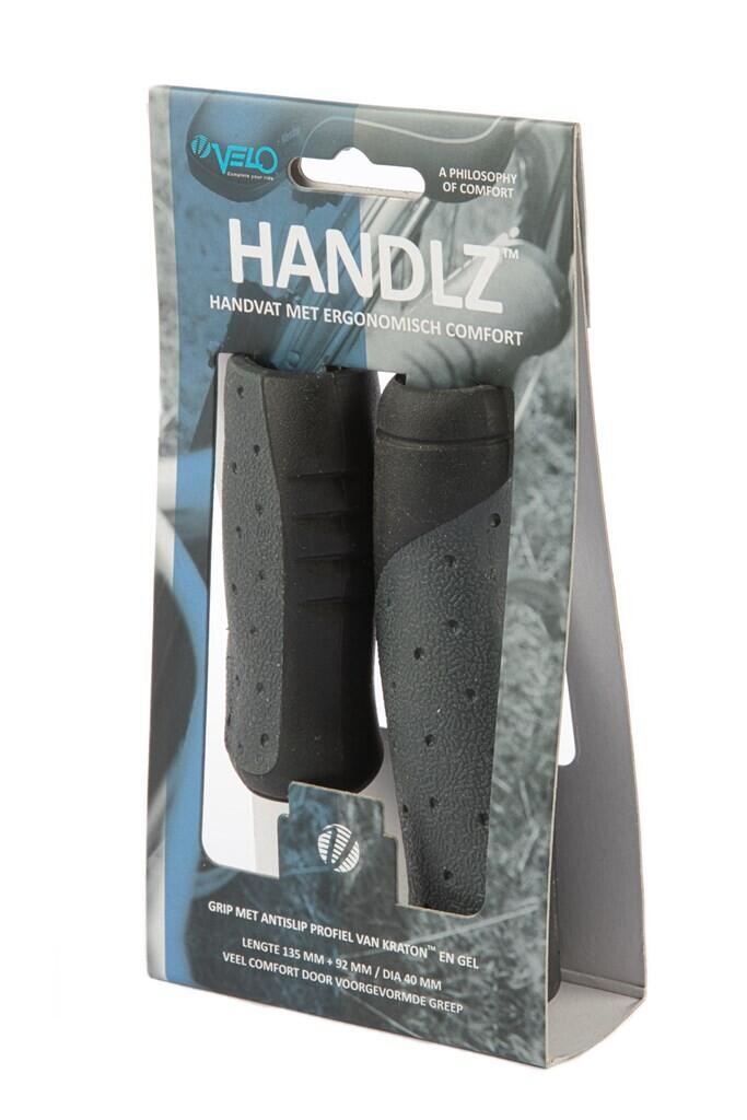 Manetes Velo TPE 135/92 mm preto, conjunto 2/2