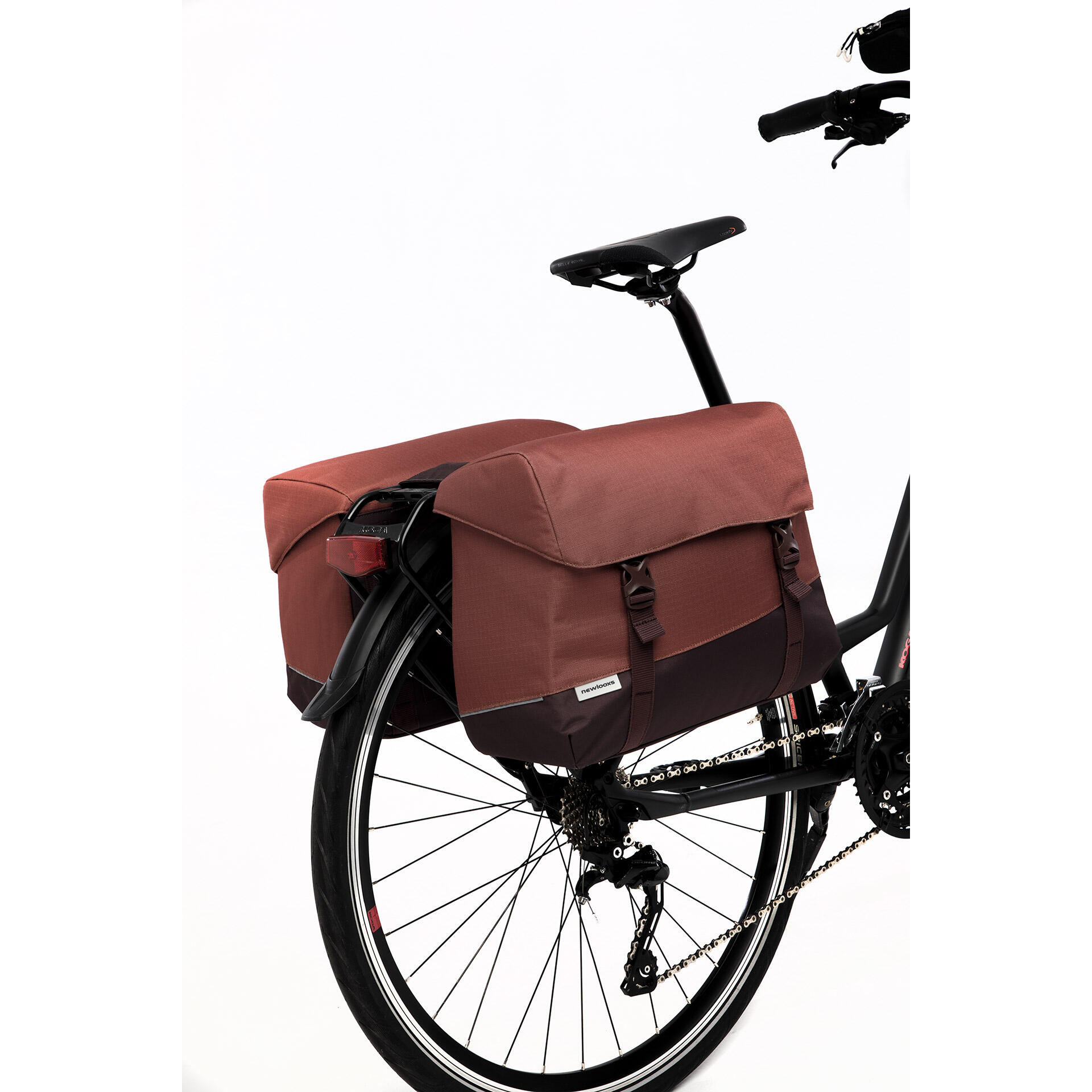 Durable Looxs Joli Double Bicycle Bag | Oslo | Bordeaux Red | 37L 5/6