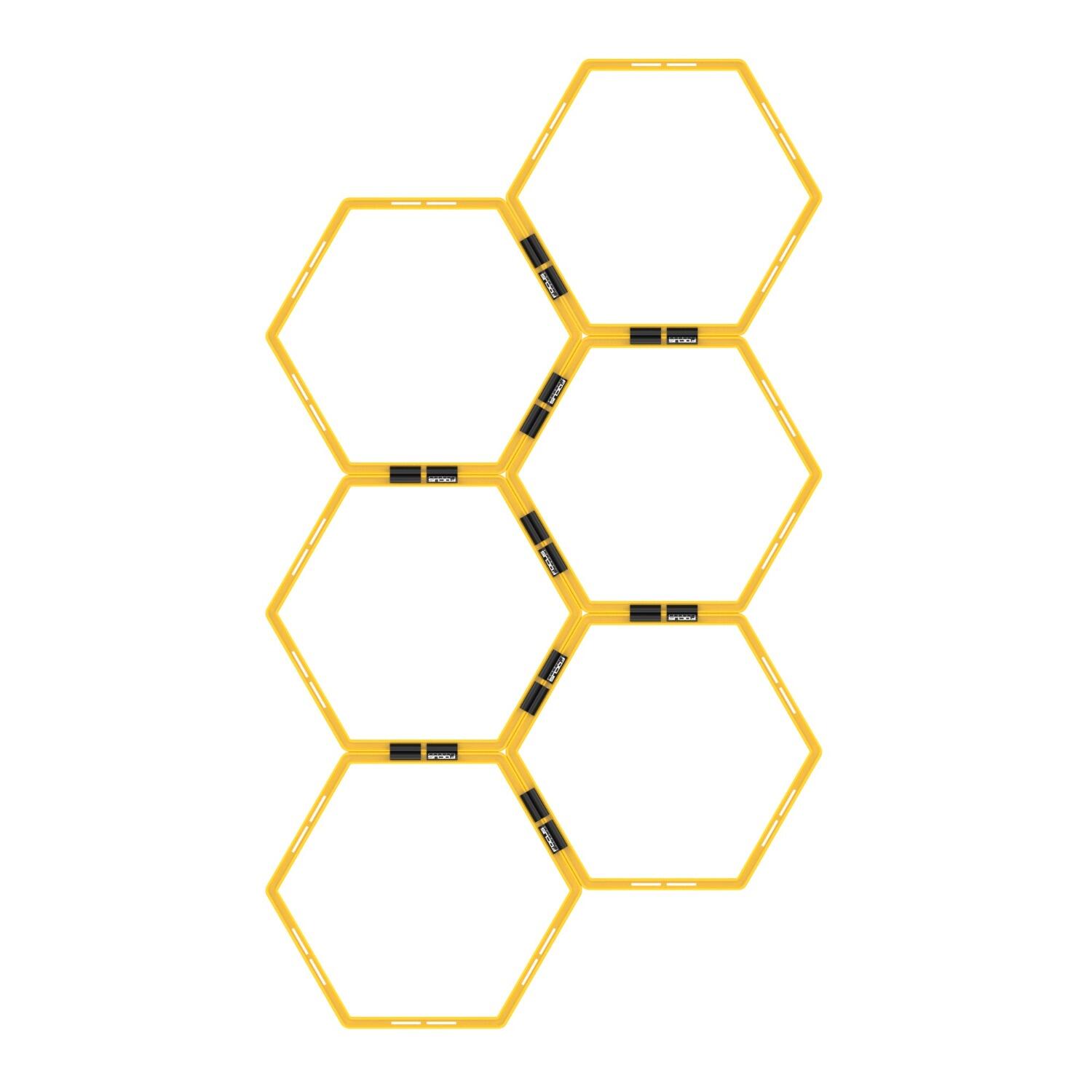 Grille d'Agilité - Hexagon Agility Grid - Incl. Sac de Rangement - Jaune 2/5