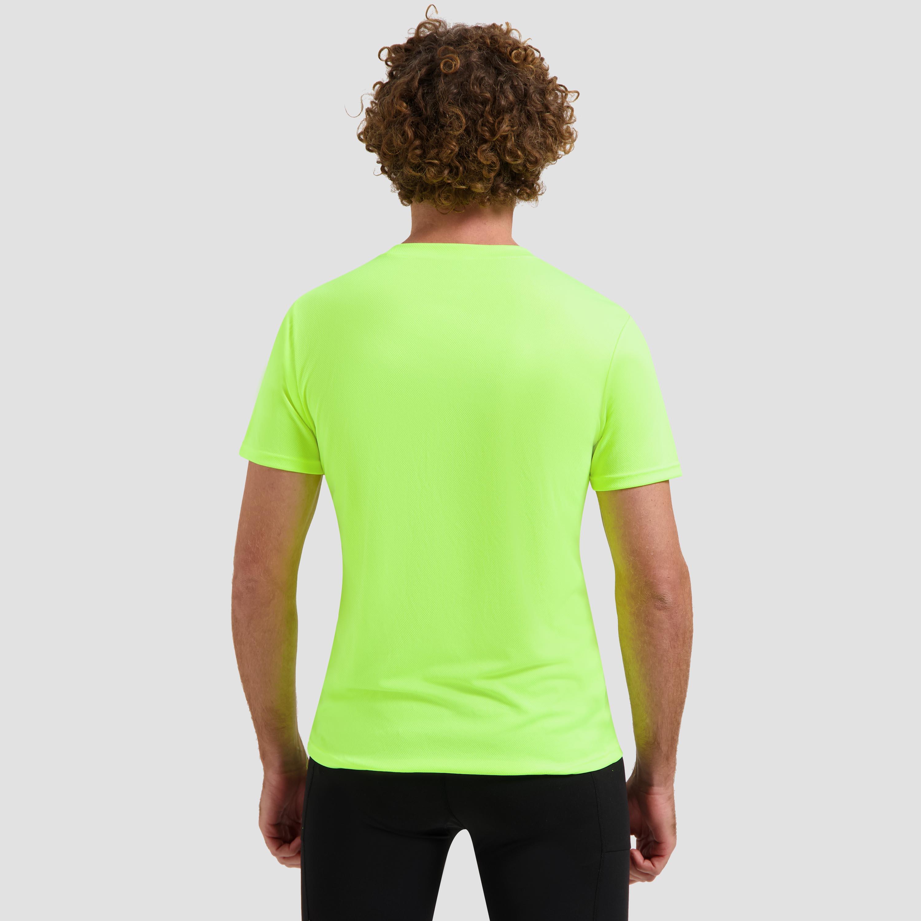 Hardloopshirt Korte Mouwen Heren T-Shirt Hardlopen Fluor Geel 4/5