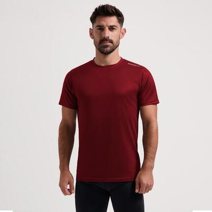 Laufshirt Kurzarm Herren Atmungsaktiv Sport-T-Shirt