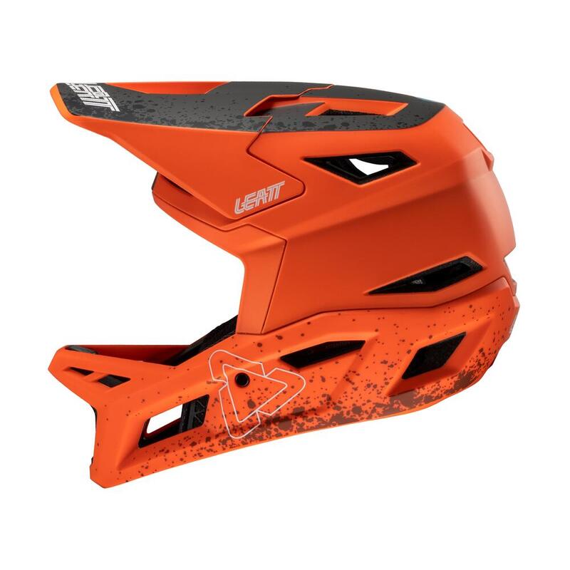 Casque intégral VTT Gravity 4.0 ventilé et certifié Downhill Orange Homme